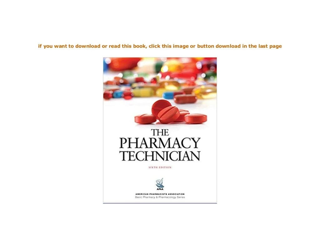 Mosby's pharmacy technician 6th edition pdf